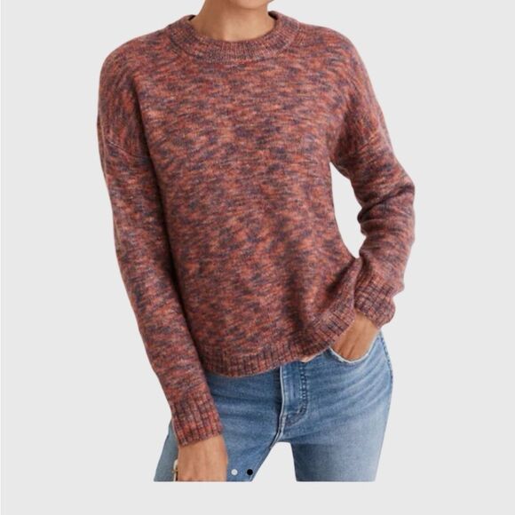NWT MADEWELL Space-Dyed Birchmont Side-Button Pullover Sweater Size XXS - Picture 3 of 11